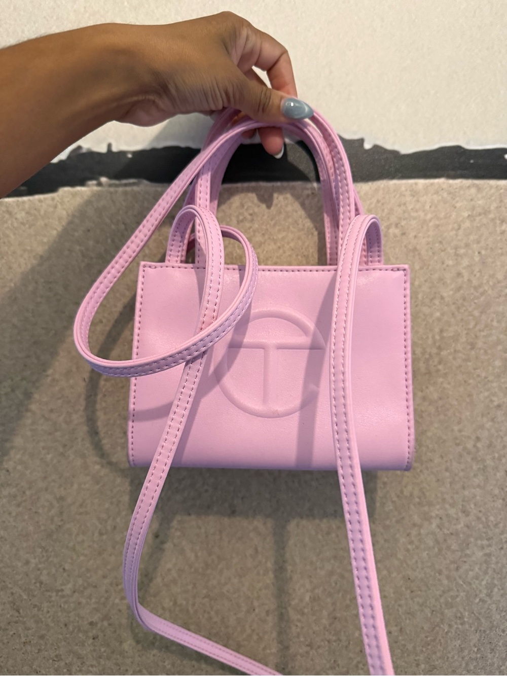 Telfar Pink Mini Shopping Bag - Picture 2 of 4